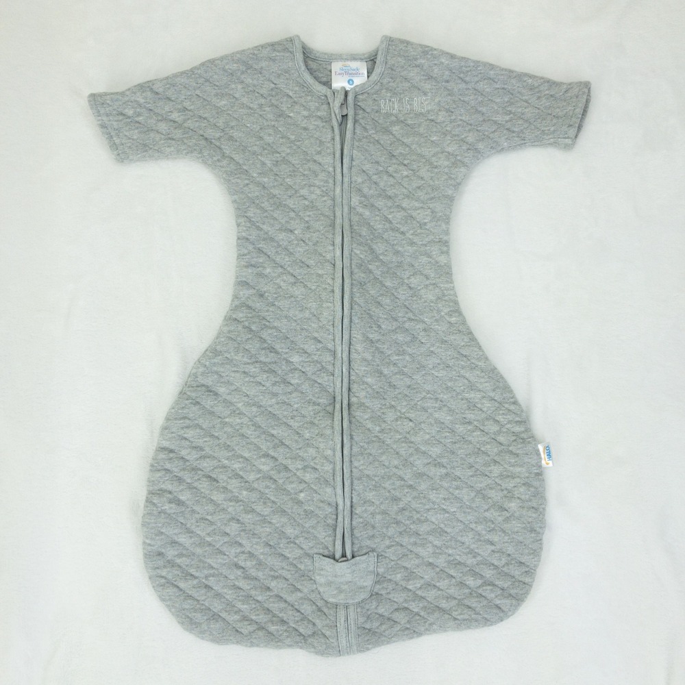 Halo SleepSack Easy Transition Kids Small 3-6M Gray Quilted Wearable Blanket